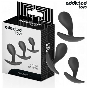 ADDICTED TOYS - LOT DE 3 PLUG ANAL MODÃLE 3